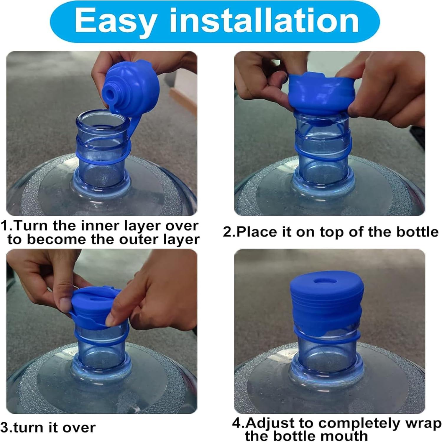 Tapas Reutilizables de Silicona Ajedrmy para Jarras de Agua 55mm - 5PCS