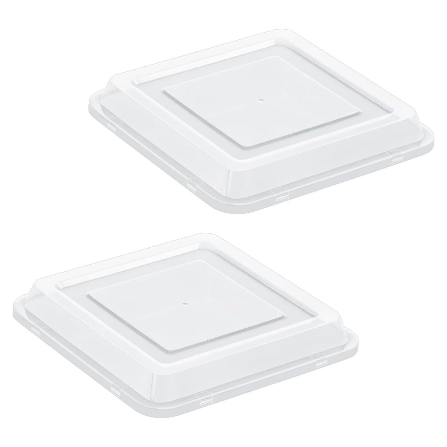 Juego de 2 Tapas de Almacenamiento E-far 21.6 cm Cuadradas