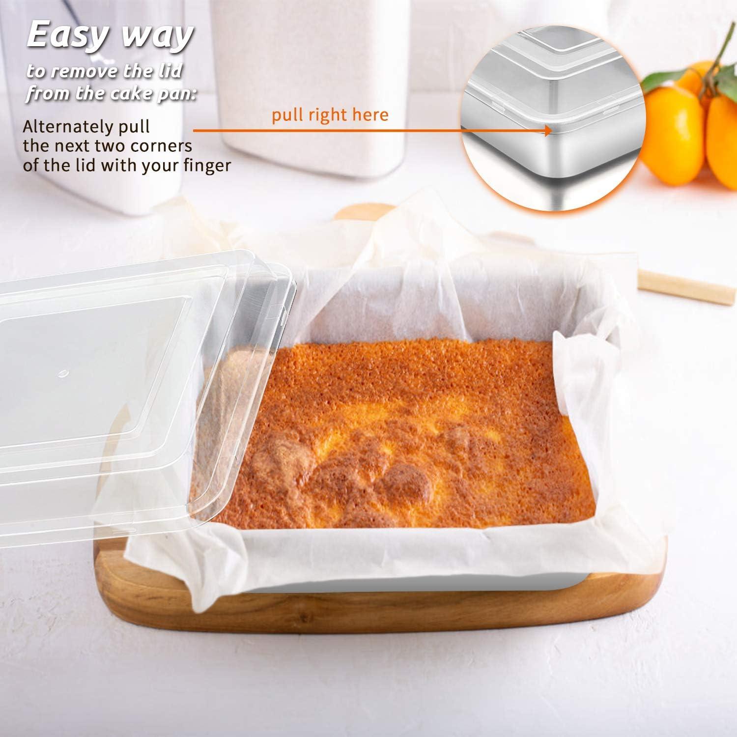 Juego de 2 Tapas de Almacenamiento E-far 21.6 cm Cuadradas