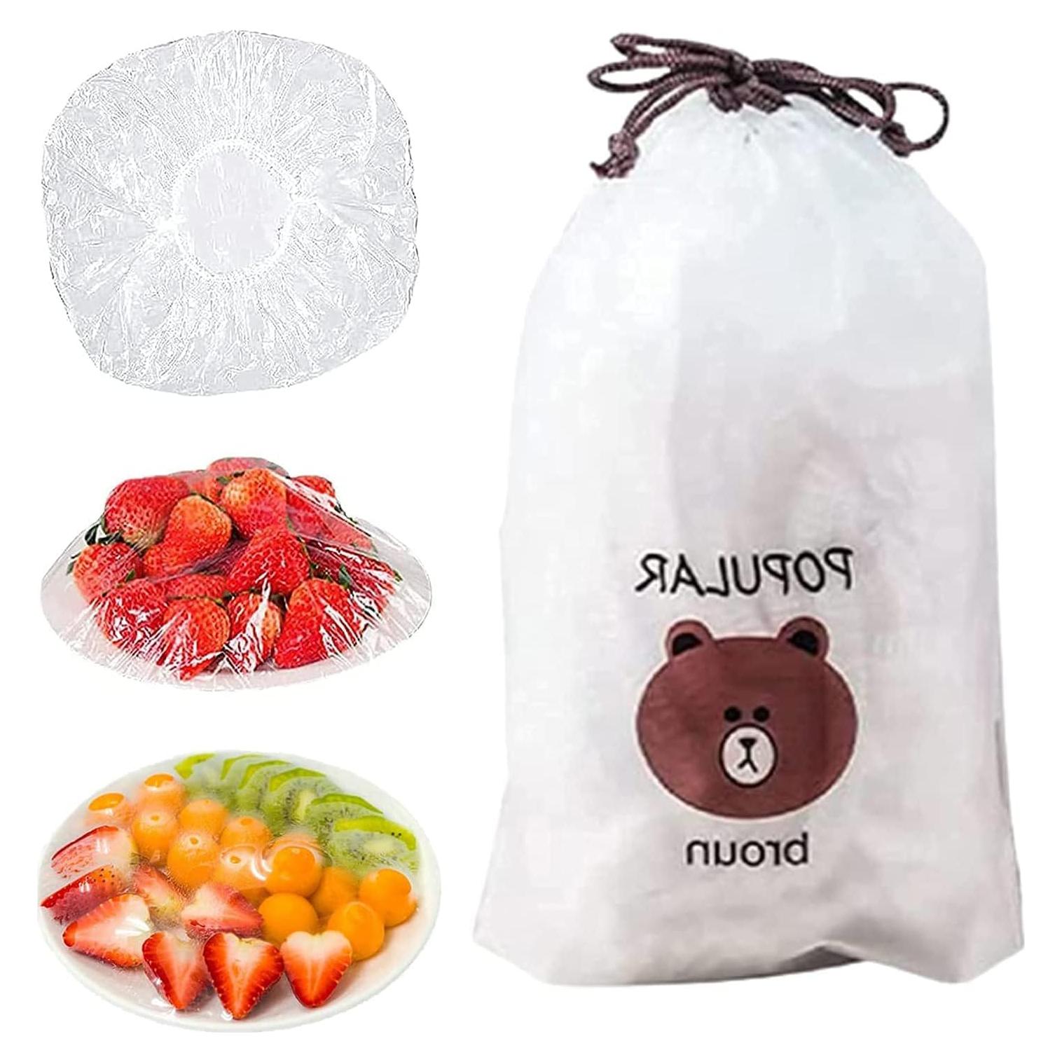 Bolsas de Conservación Reutilizables Oprtuisi 100 Pcs Elásticas