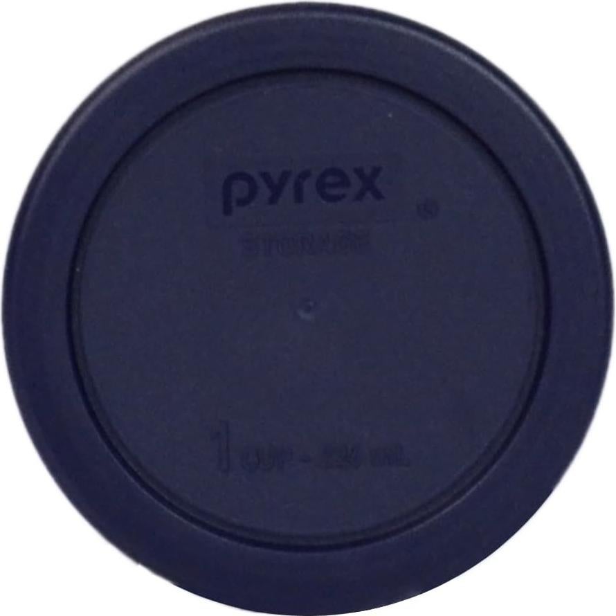 Tapas de Plástico Pyrex 7202-PC 1 Taza Azul Oscuro - Paquete de 6