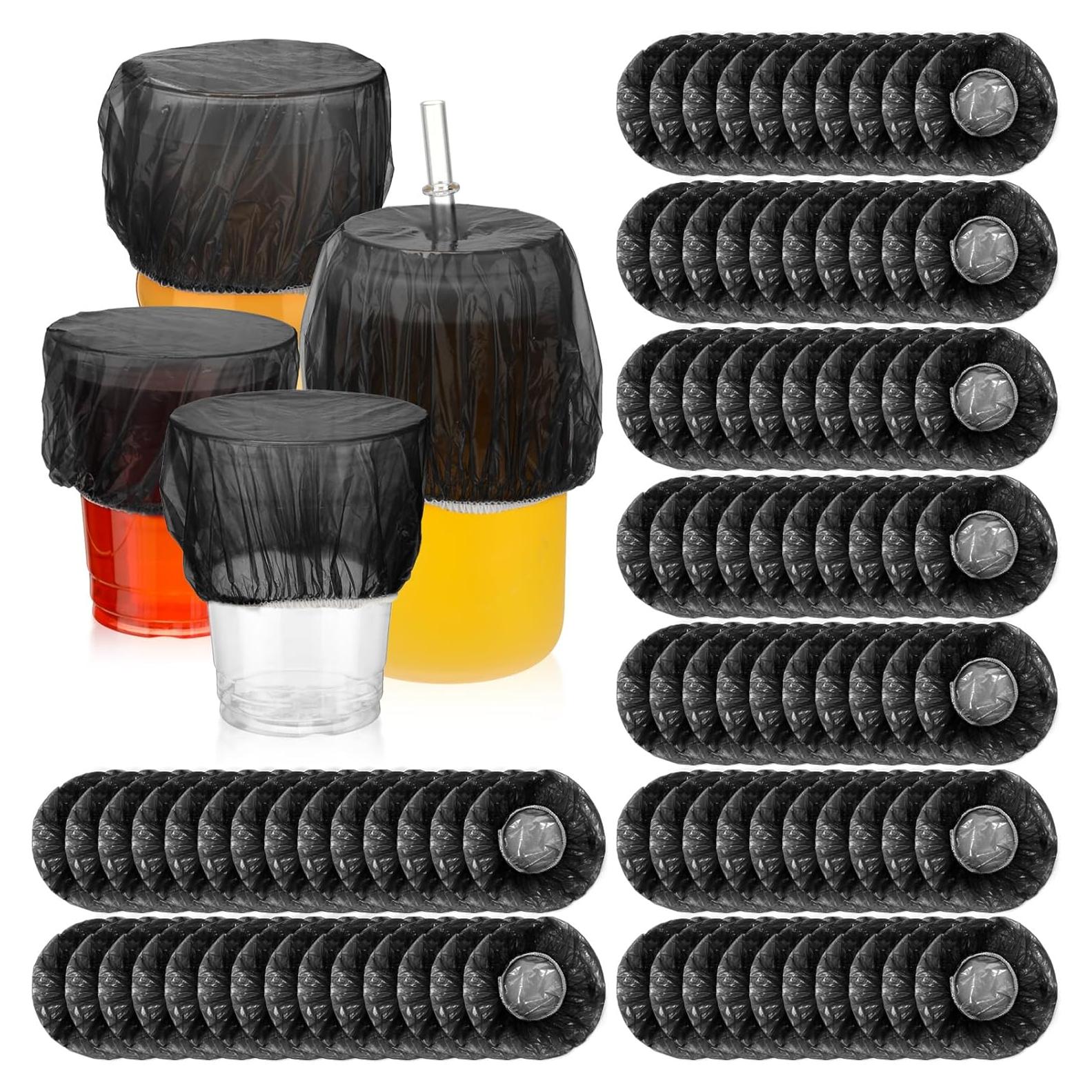 Baderke 100 Fundas Desechables para Bebidas Plástico 10.5 cm