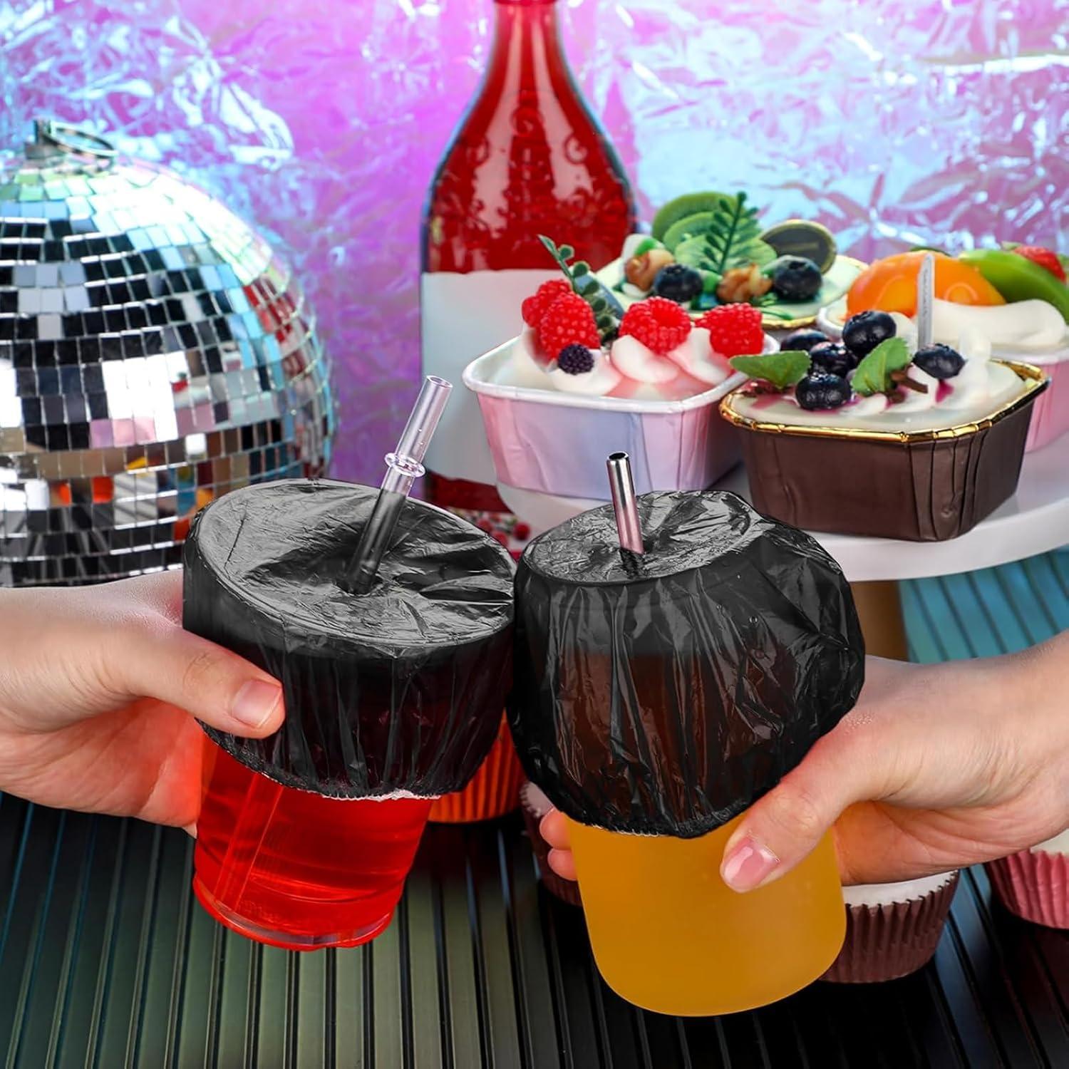 Baderke 100 Fundas Desechables para Bebidas Plástico 10.5 cm