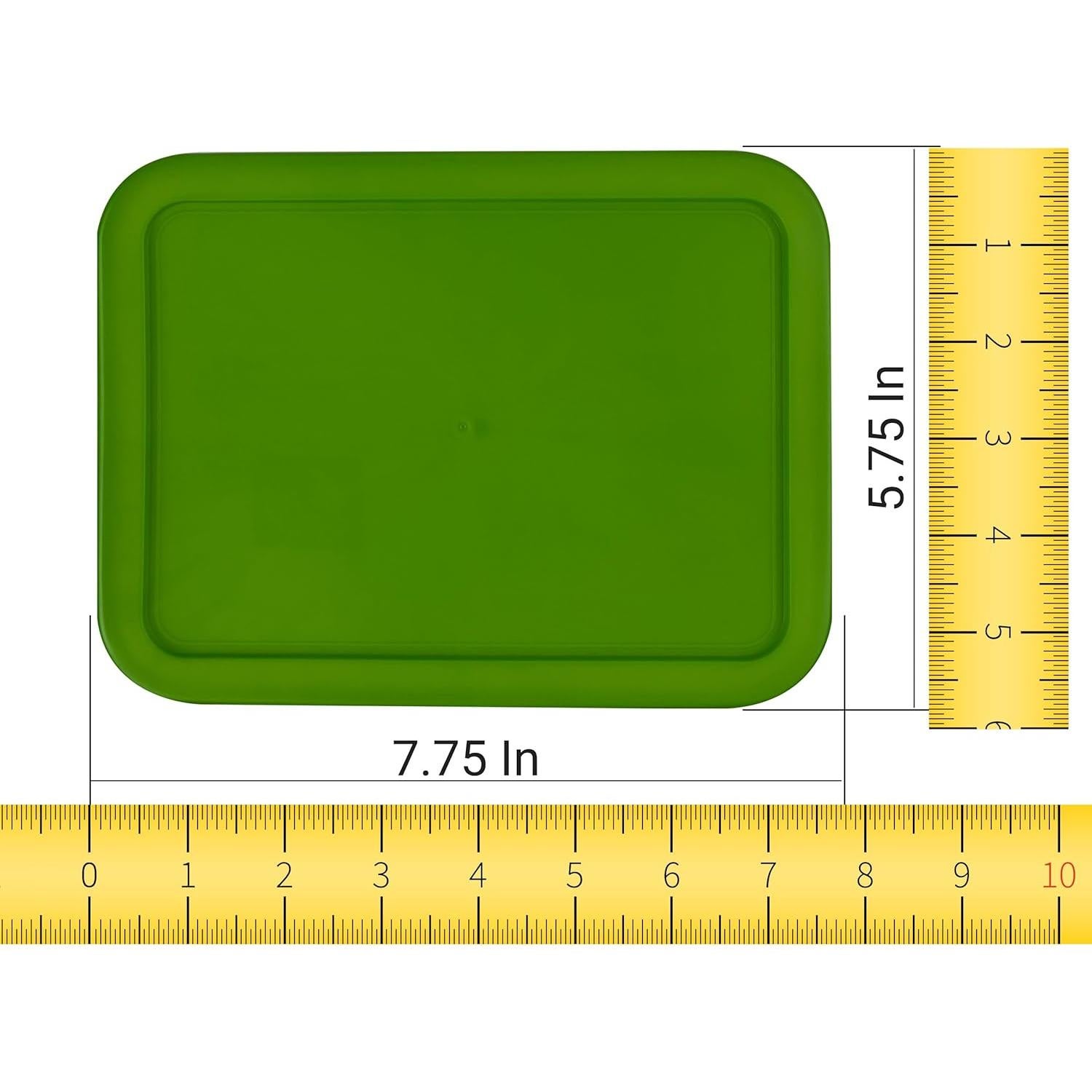 Tapa de Reemplazo Pyrex 3 Tazas Verde 2-Pack 19.7x14.6 cm