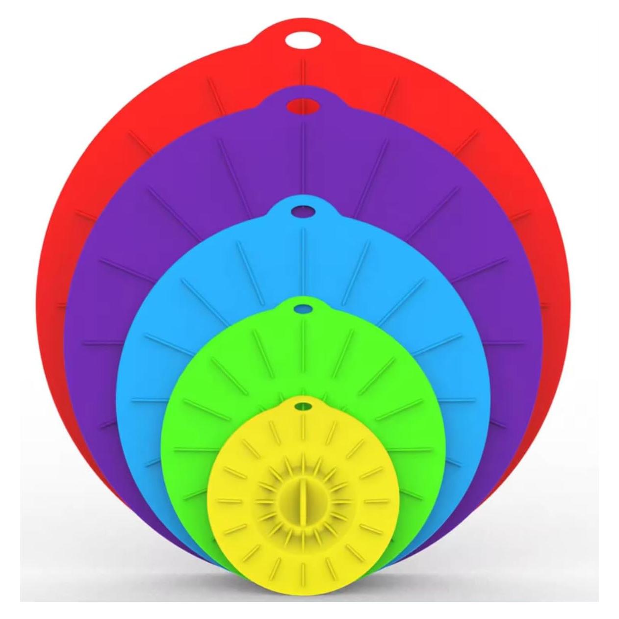 Tapas de Silicona Universales KIMCEN HOME - 5 Piezas 10-30 cm