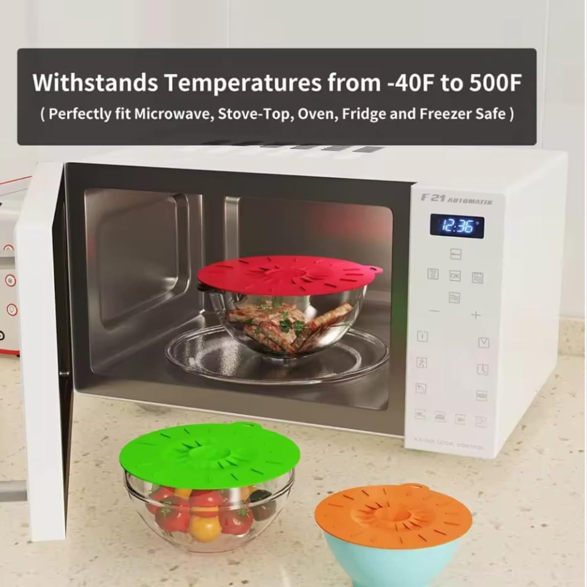 Tapas de Silicona Universales KIMCEN HOME - 5 Piezas 10-30 cm