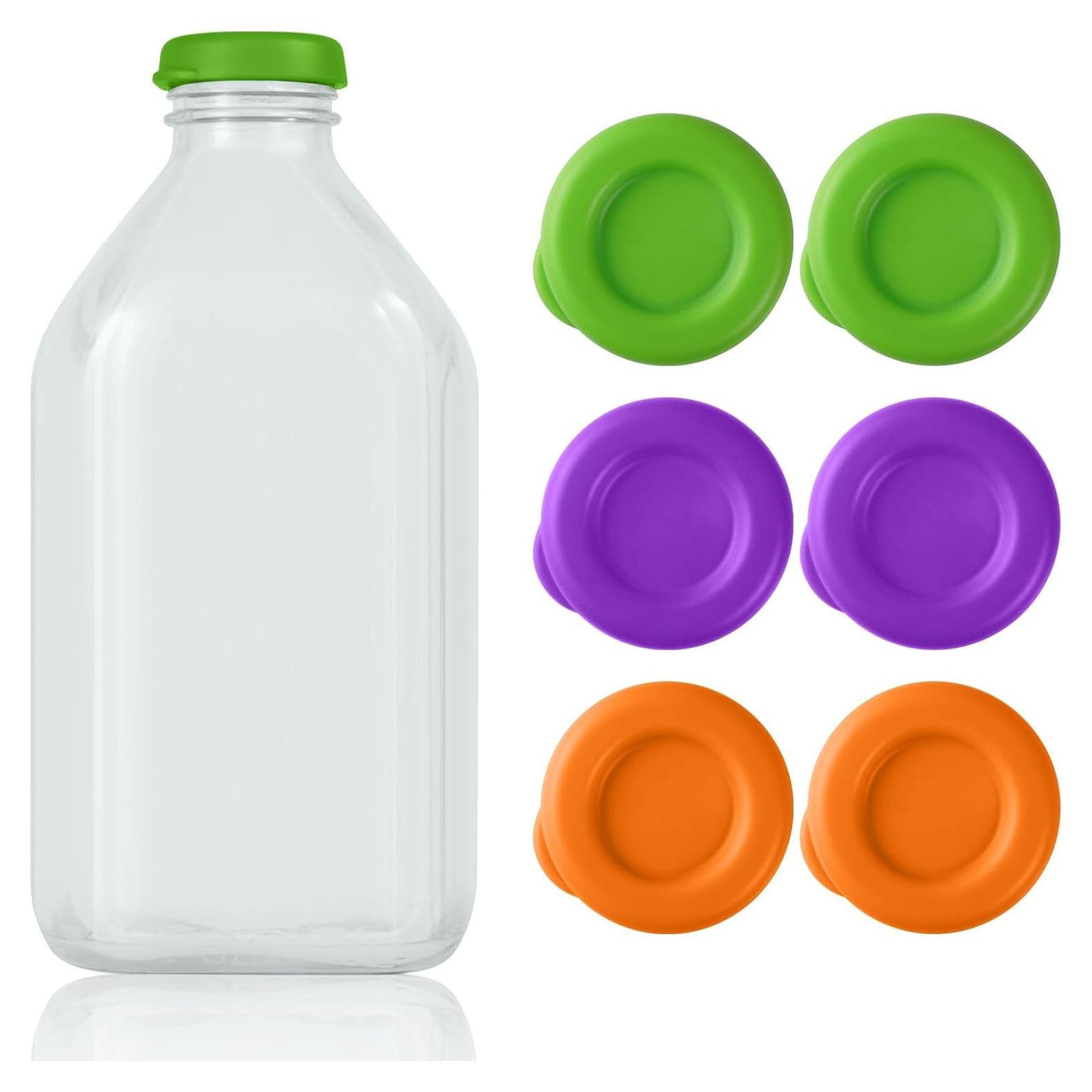 Tapas de Botellas de Silicona GAWBYET 48mm Reutilizables - 6 Piezas