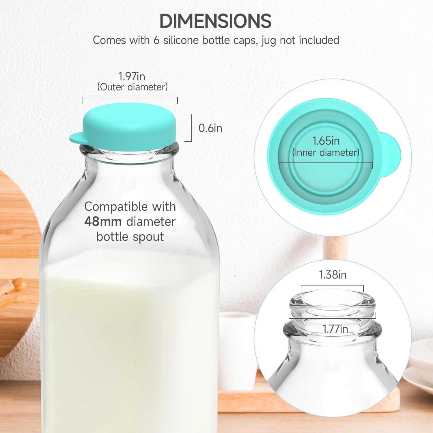 Tapas de Silicona Reutilizables SOPHICO para Botellas de 48mm