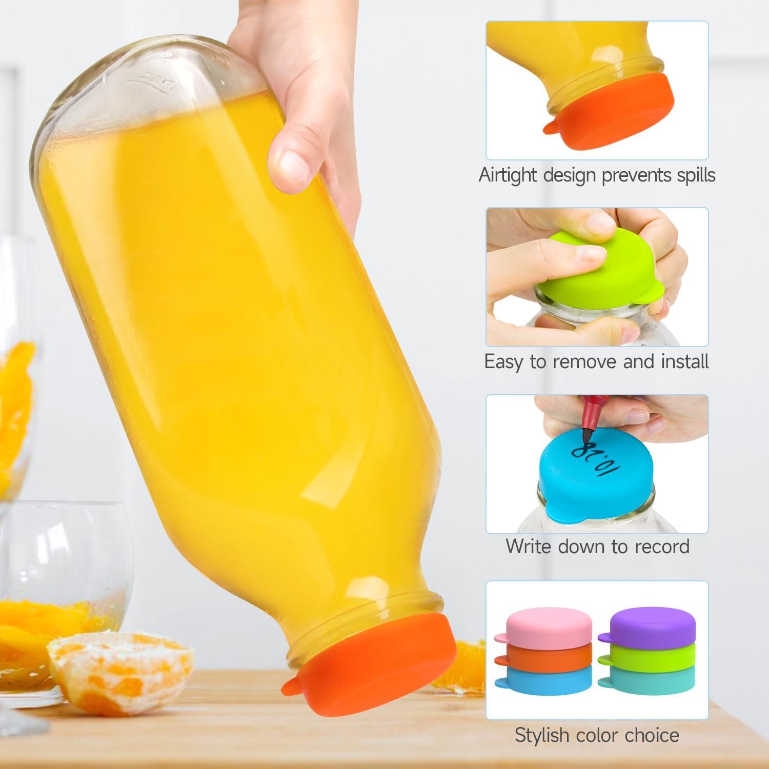 Tapas de Silicona Reutilizables SOPHICO para Botellas de 48mm