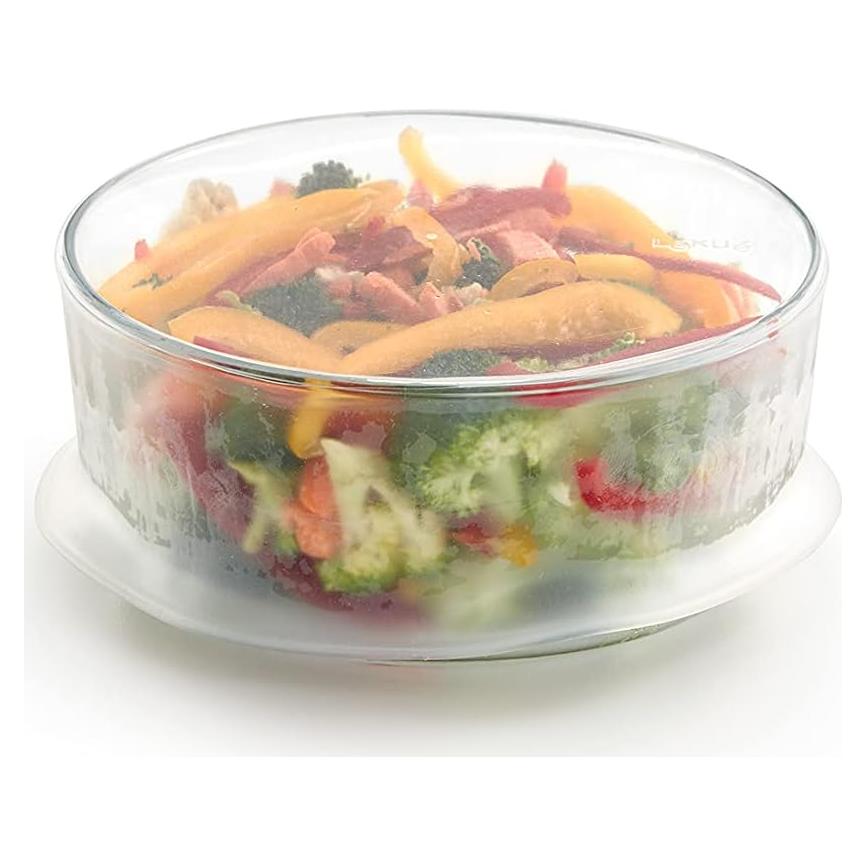 Tapa Flexible Reutilizable Lekue 15 cm Silicona Transparente