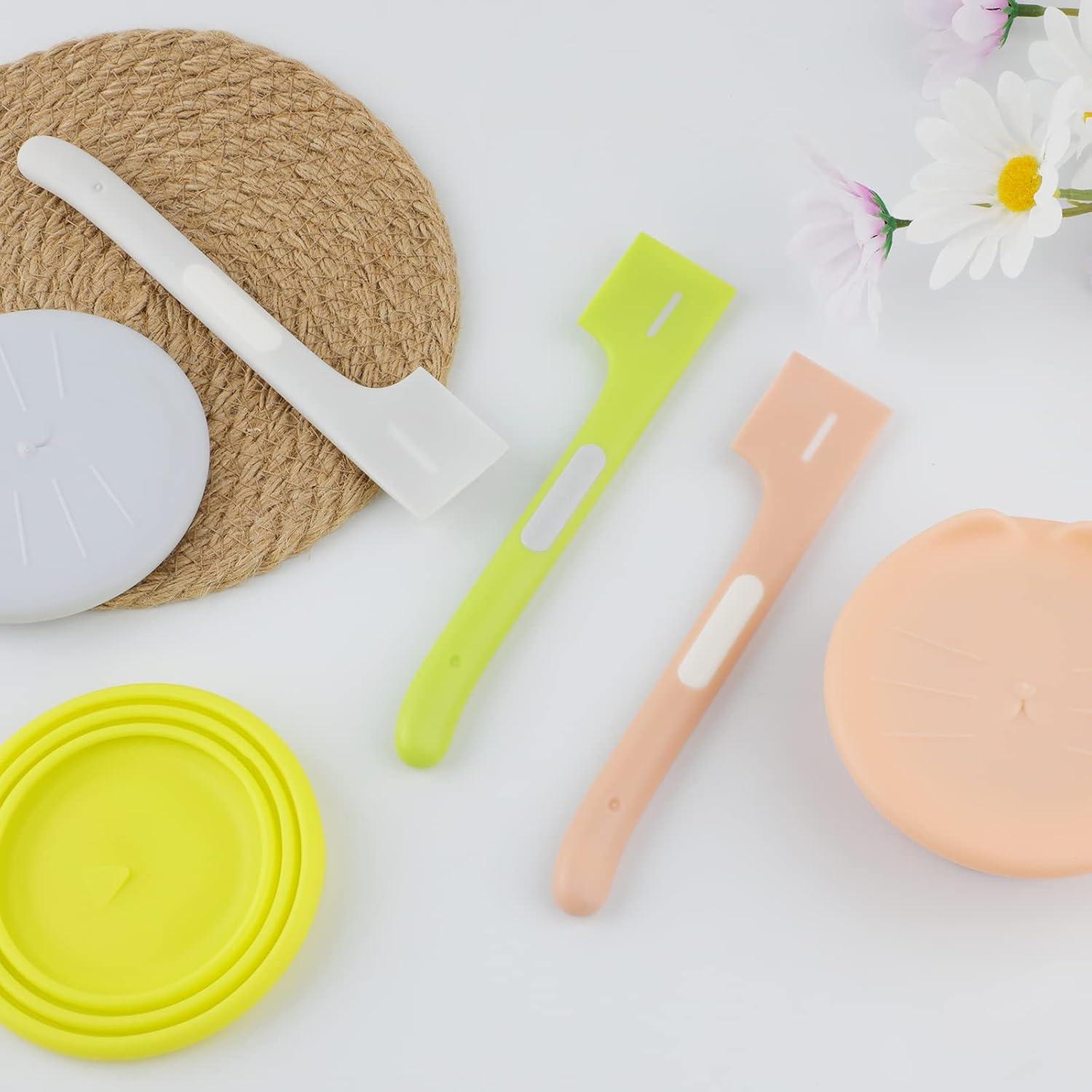 KALAMANDA Tapas y Cucharas para Latas de Comida para Gatos