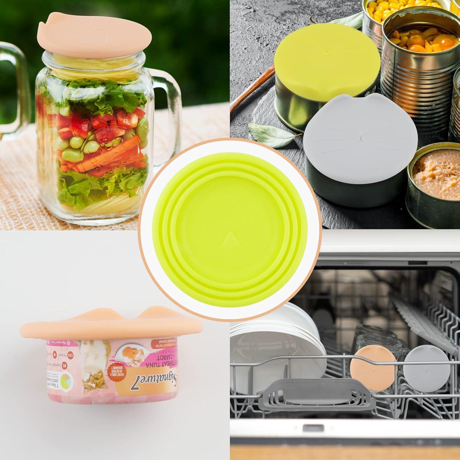 KALAMANDA Tapas y Cucharas para Latas de Comida para Gatos