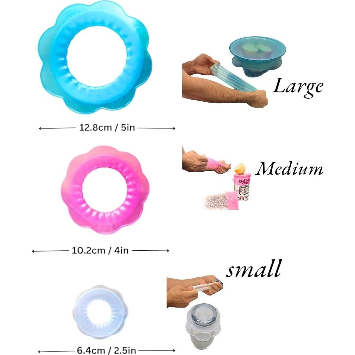 Tapa de Silicona EHSAN Reutilizable para Alimentos - 6PCS