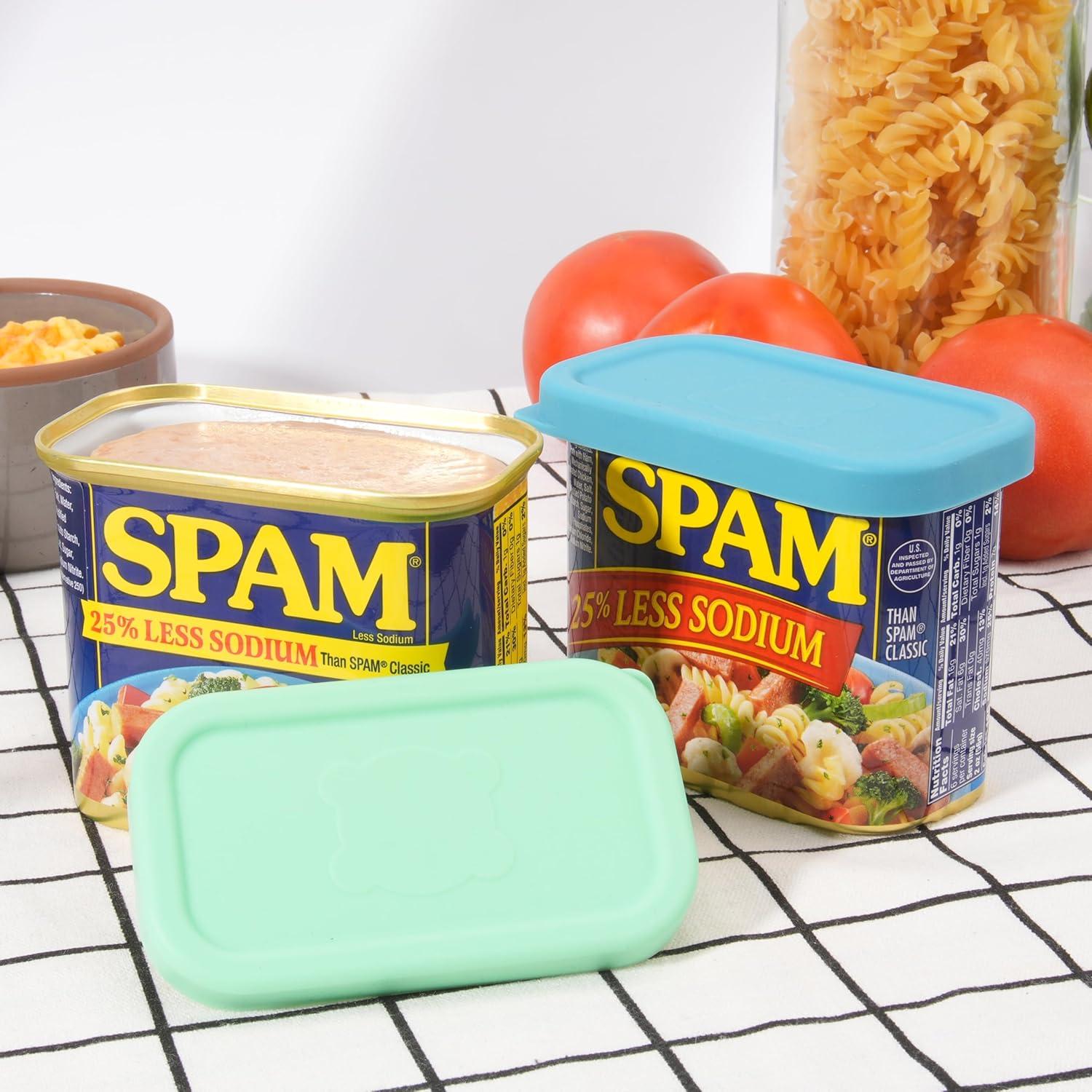 2 Tapas de Silicona Purekra para Latas de Spam 12 oz