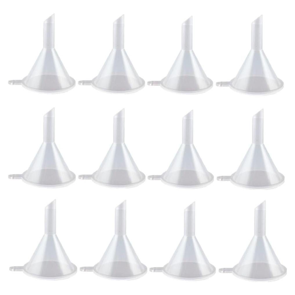 Embudos Mini de Plástico Yueton - 12 Piezas 3.1x4cm