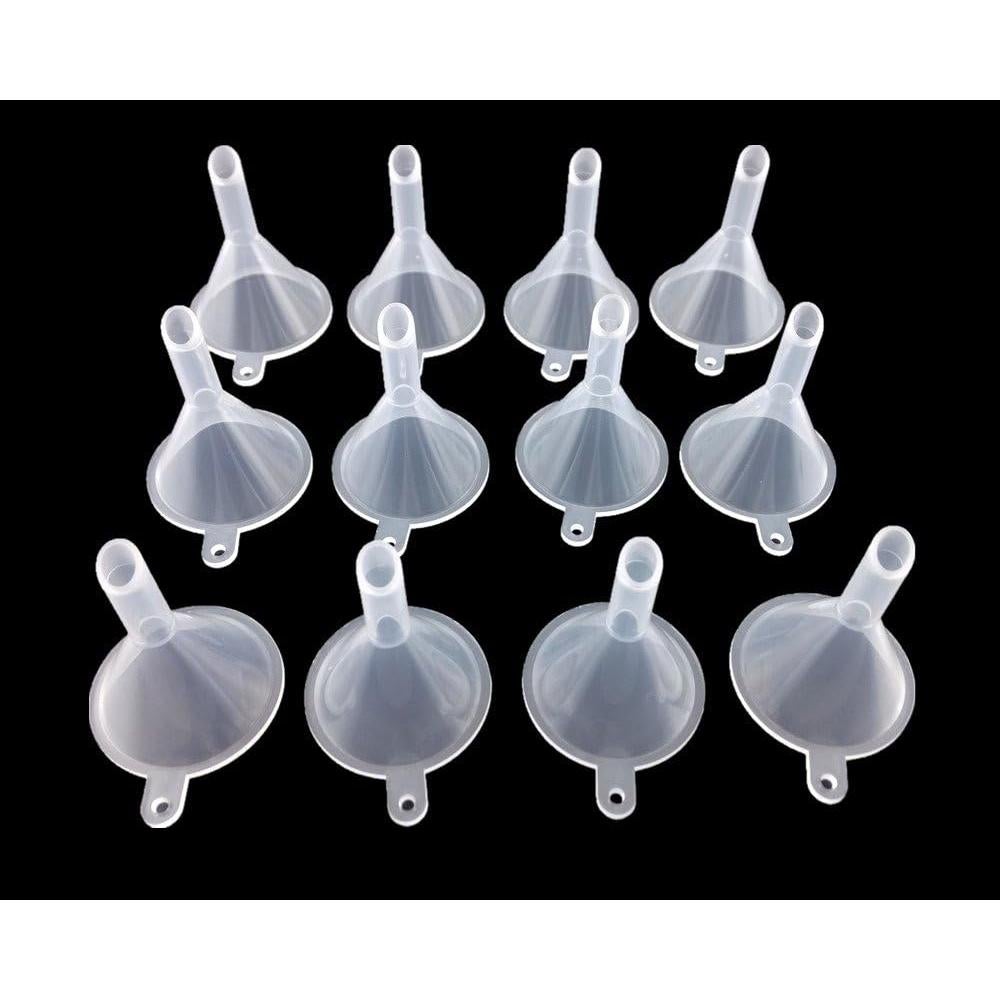 Embudos Mini de Plástico Yueton - 12 Piezas 3.1x4cm