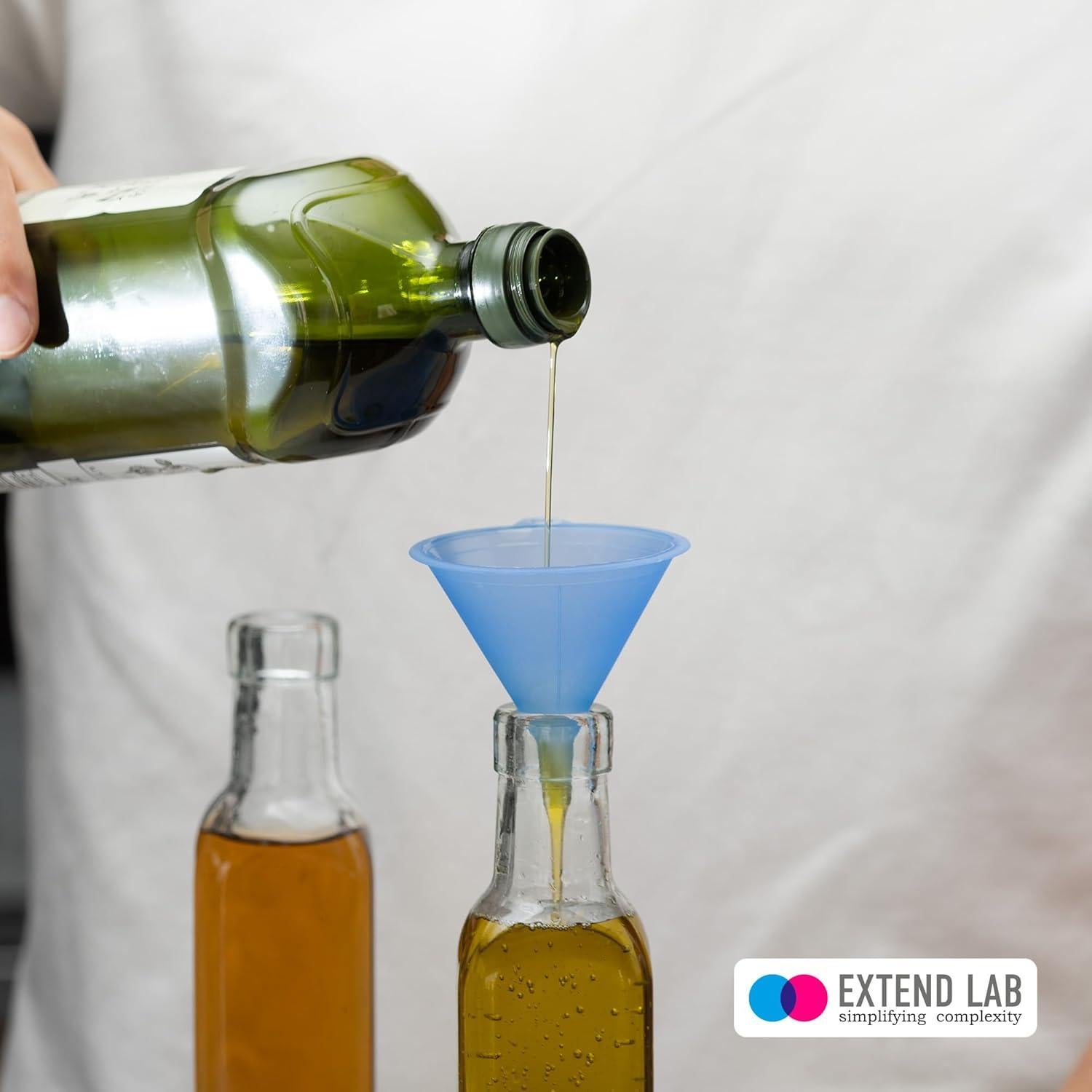 Set de 5 Embudos de Plástico Extend Lab - Grado Alimenticio