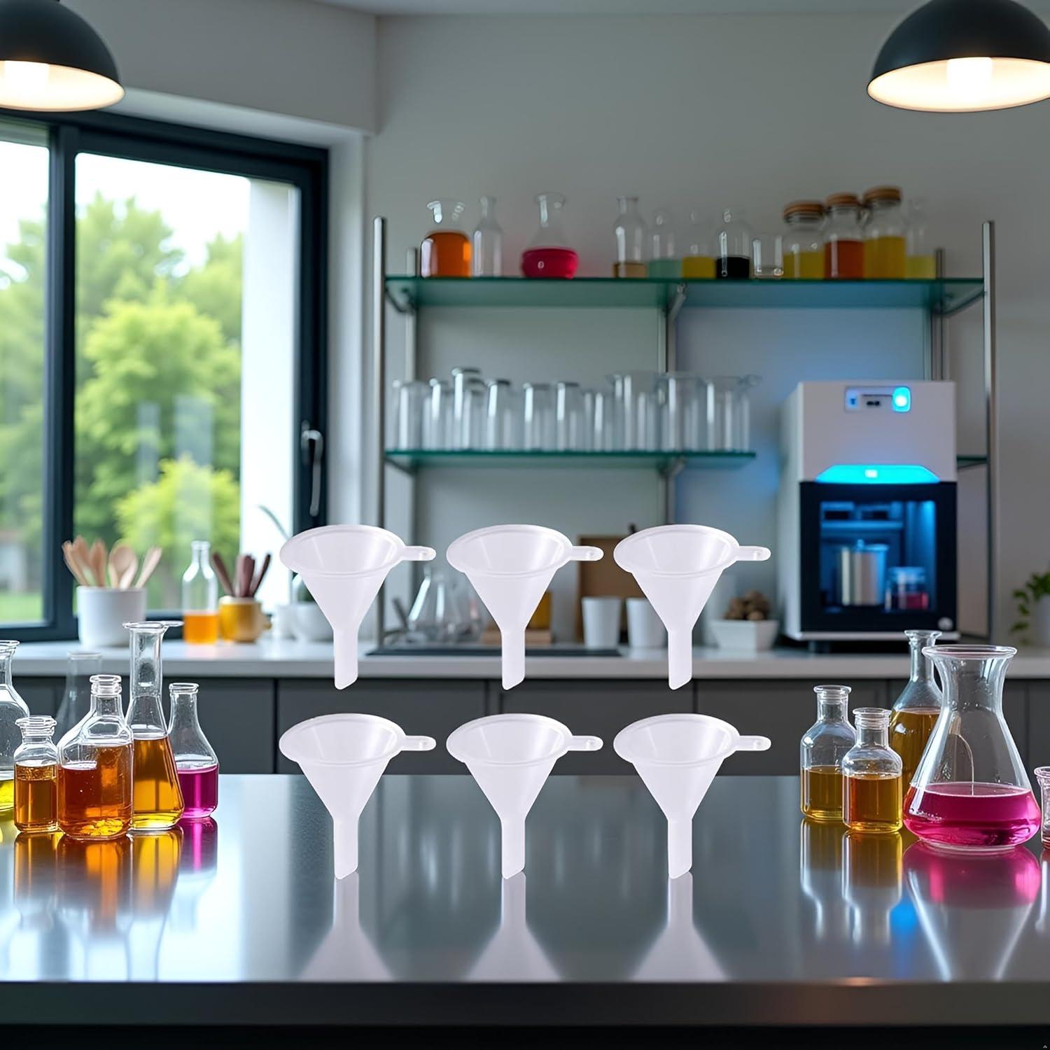 Juego de 6 Mini Embudos de Plástico Qintreesify - 2.54cm