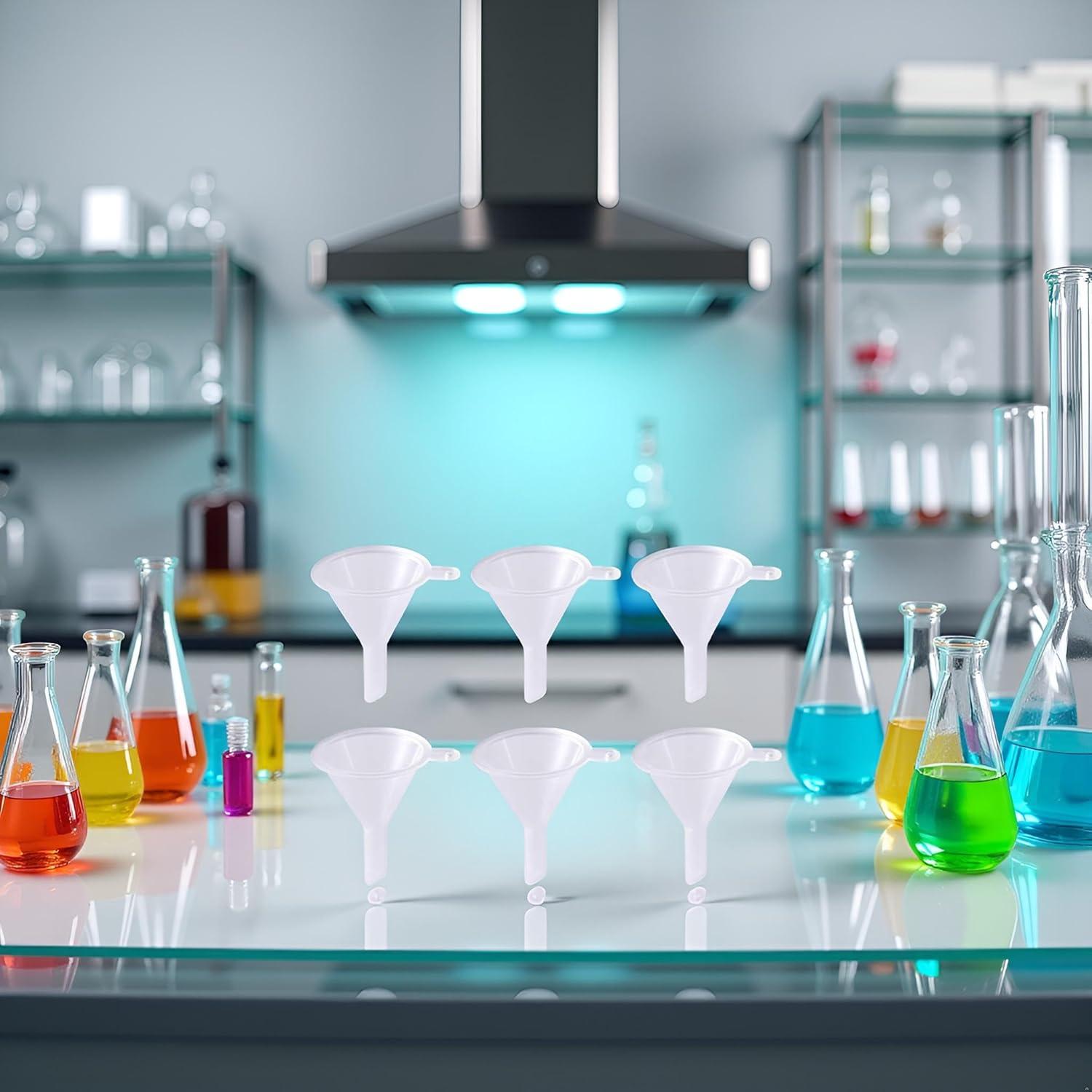 Juego de 6 Mini Embudos de Plástico Qintreesify - 2.54cm