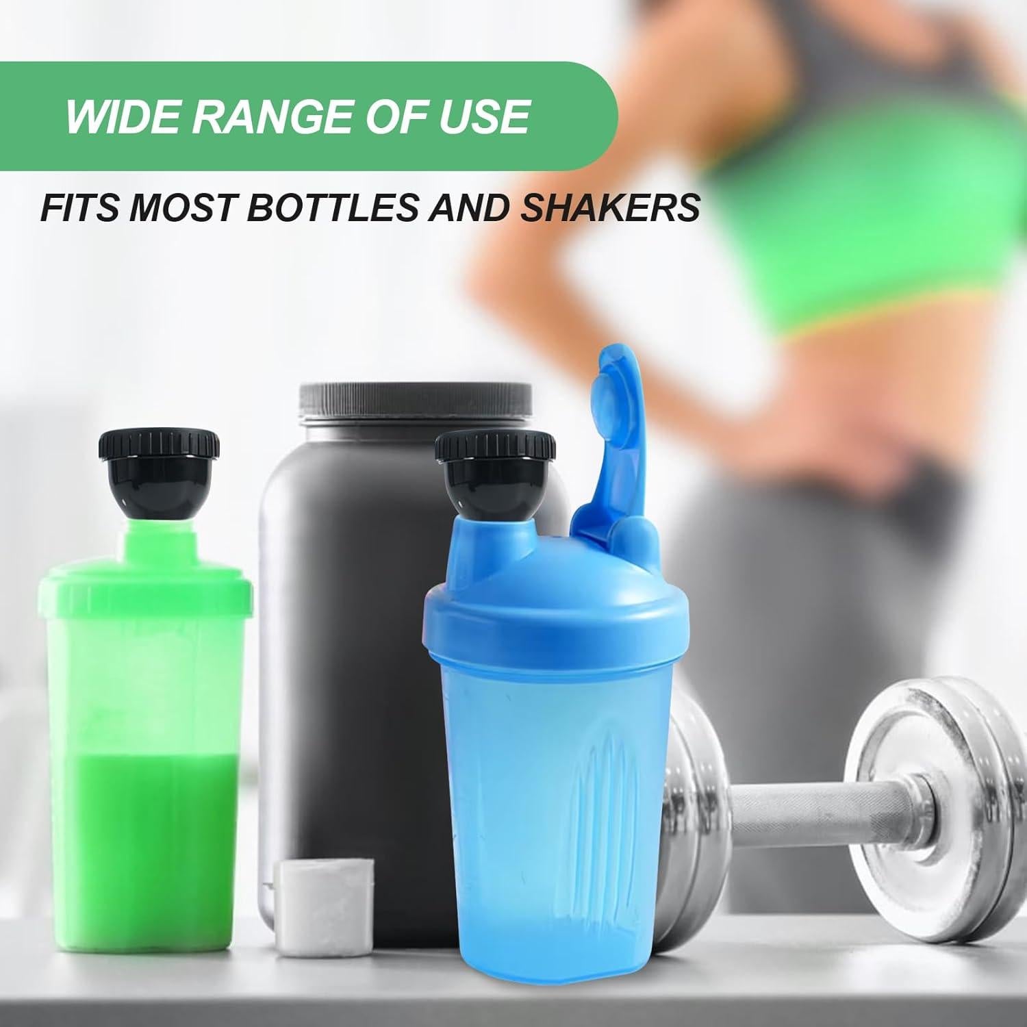 Paquete de 2 Contenedores de Polvo de Proteína con Embudo 50ml