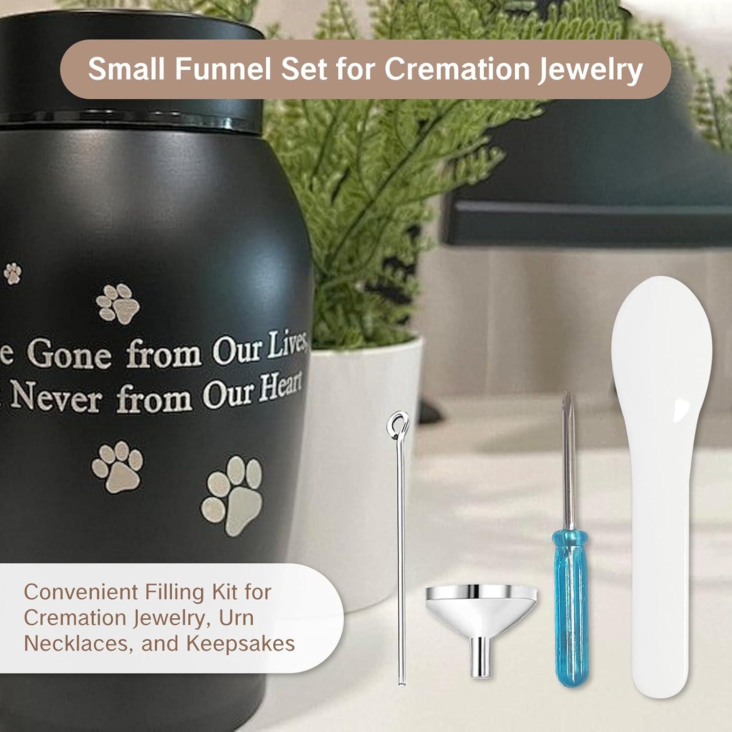 Kit de Llenado de Cremación NIIIYTYB con Cuchara y Embudo