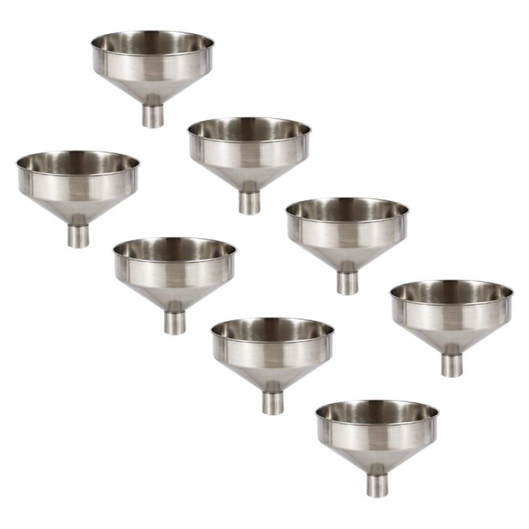 Paquete de 8 Embudos Mini Cosmos de Acero Inoxidable
