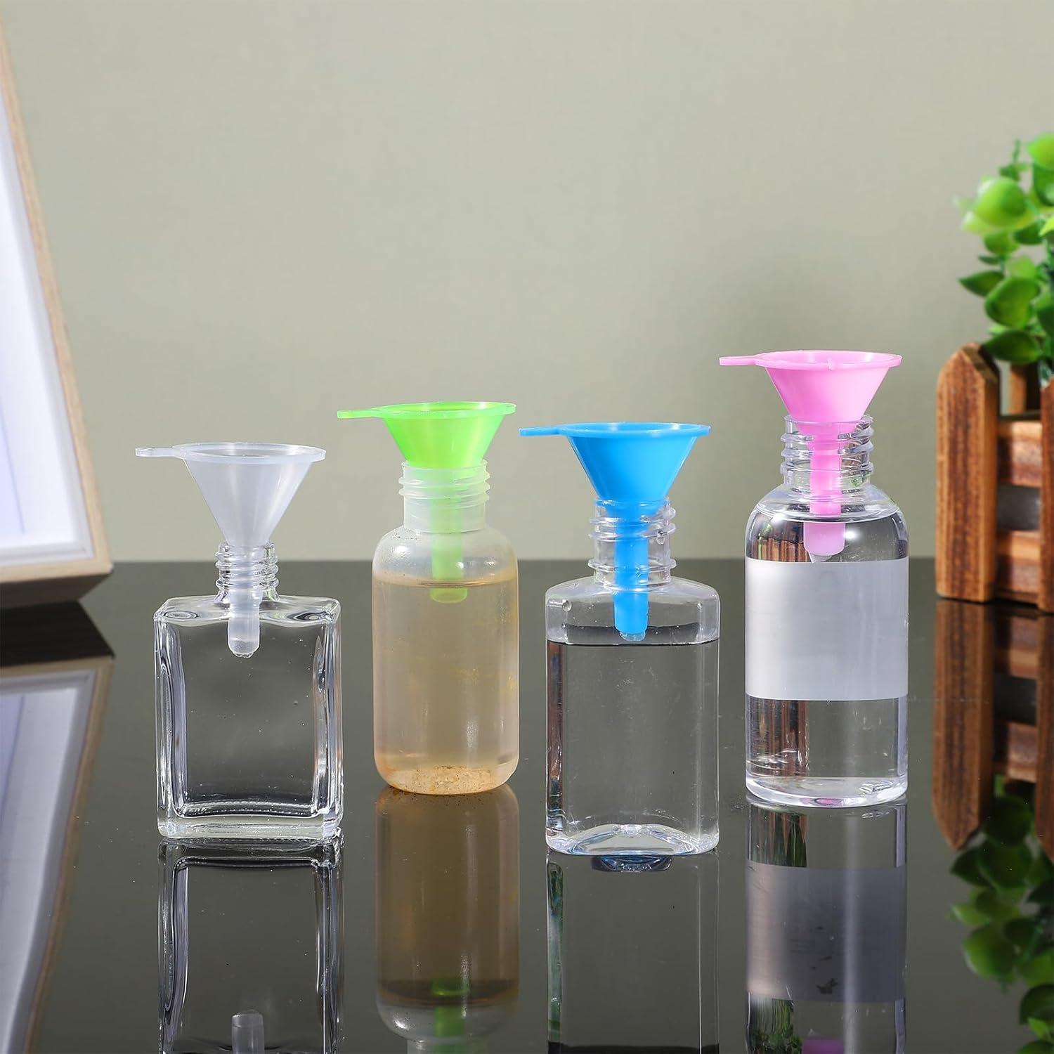 8 Embudos Pequeños Reutilizables para Cosméticos Psyqtsuary