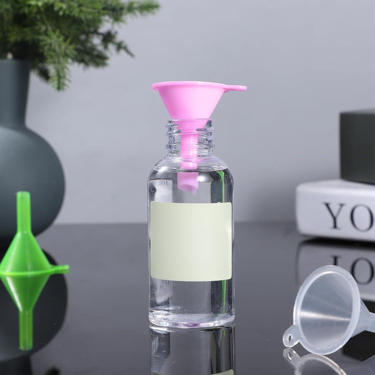 8 Embudos Pequeños Reutilizables para Cosméticos Psyqtsuary