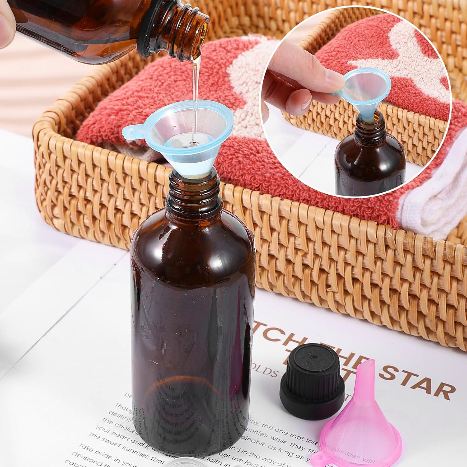 9 Mini Embudos de Plástico Rellenables EupHHonycs 3.9x3.1cm