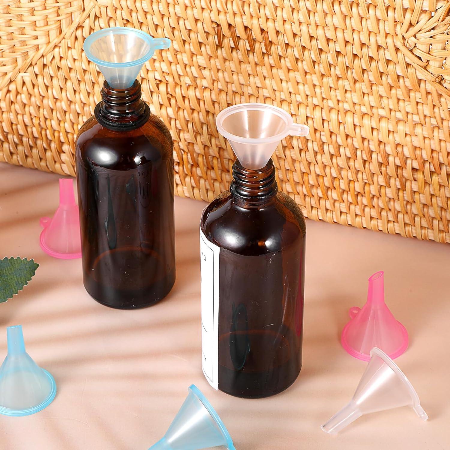 9 Mini Embudos de Plástico Rellenables EupHHonycs 3.9x3.1cm