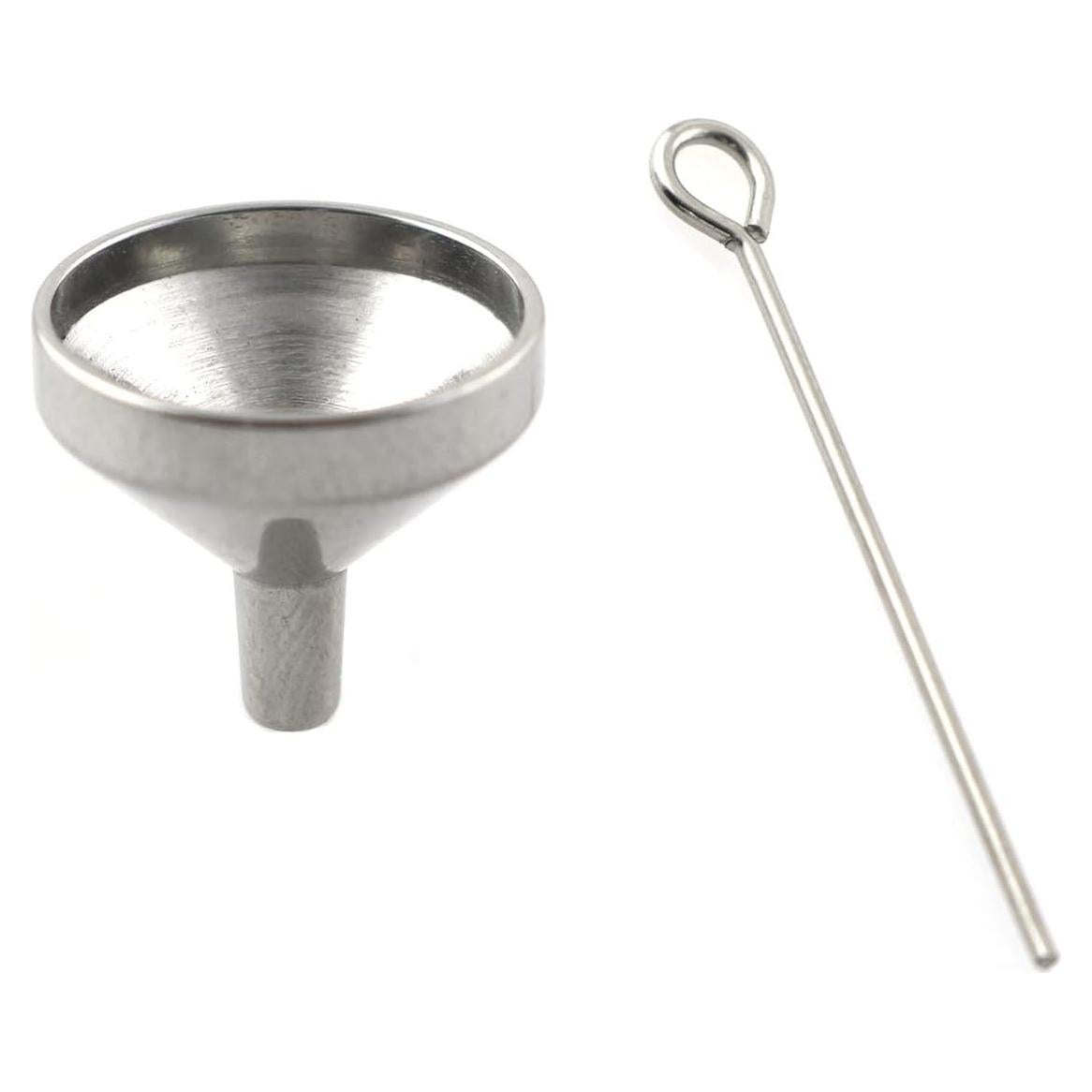 Embudo Mini de Acero Inoxidable PZRT 11x12mm para Aceites Esenciales