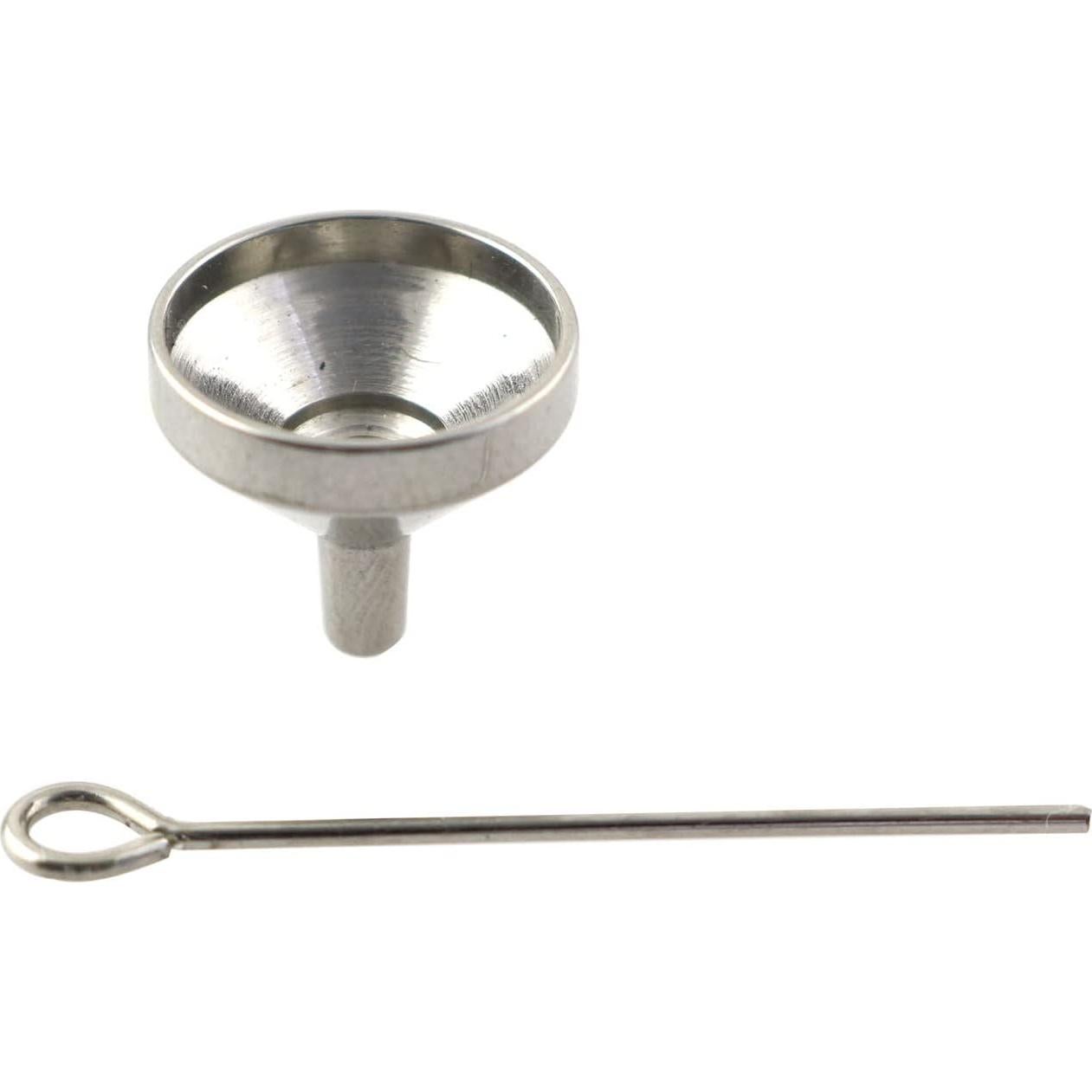 Embudo Mini de Acero Inoxidable PZRT 11x12mm para Aceites Esenciales