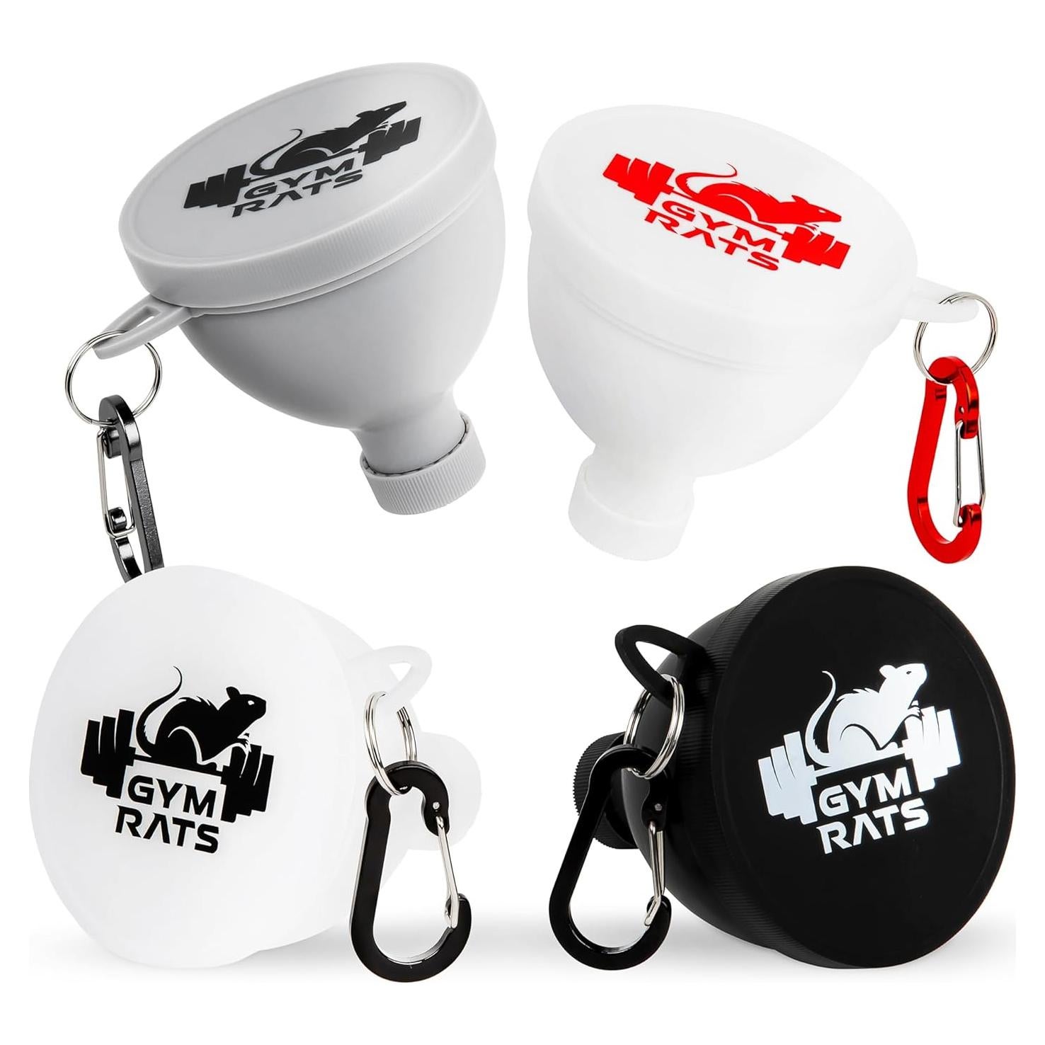 Juego de 4 Embudos para Proteína GYM RATS - 200ml
