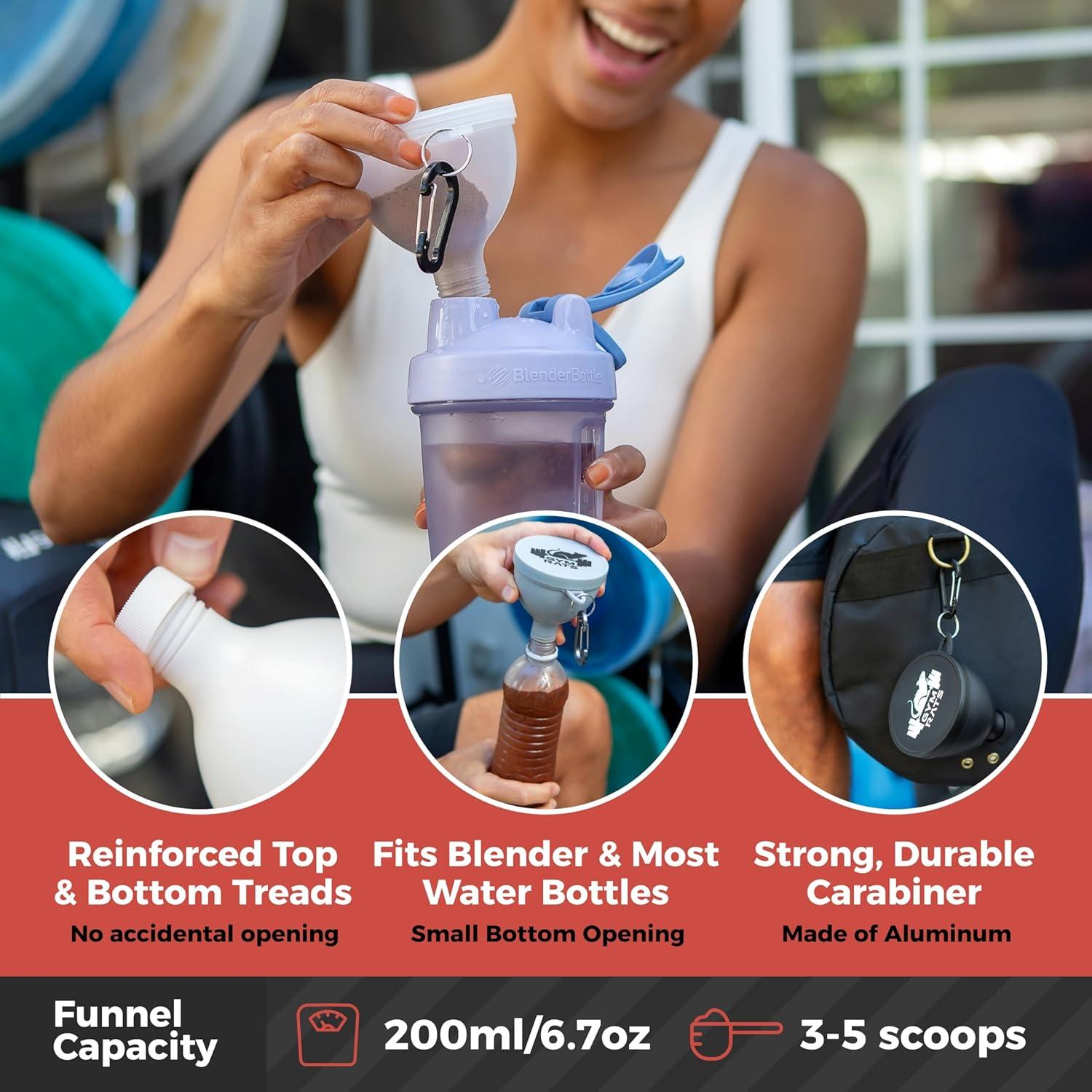 Juego de 4 Embudos para Proteína GYM RATS - 200ml