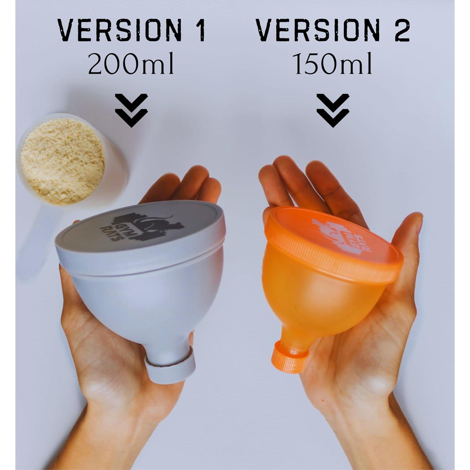 Juego de 4 Embudos para Proteína GYM RATS - 200ml