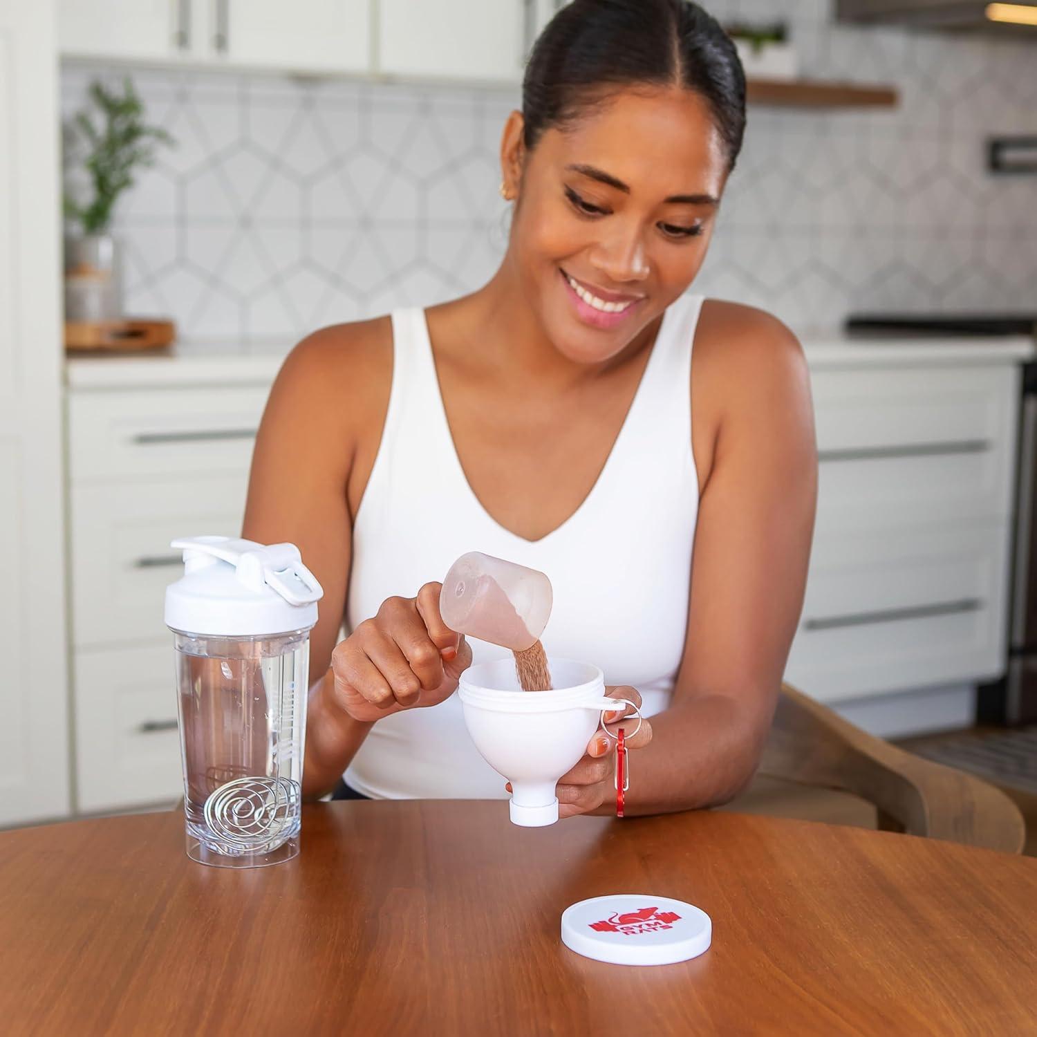 Juego de 4 Embudos para Proteína GYM RATS - 200ml