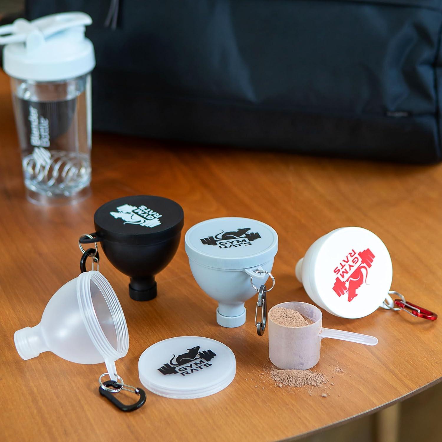 Juego de 4 Embudos para Proteína GYM RATS - 200ml