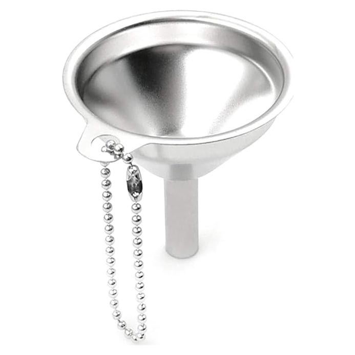 Mini embudo de cocina acero inoxidable 304 5.5cm con cadena