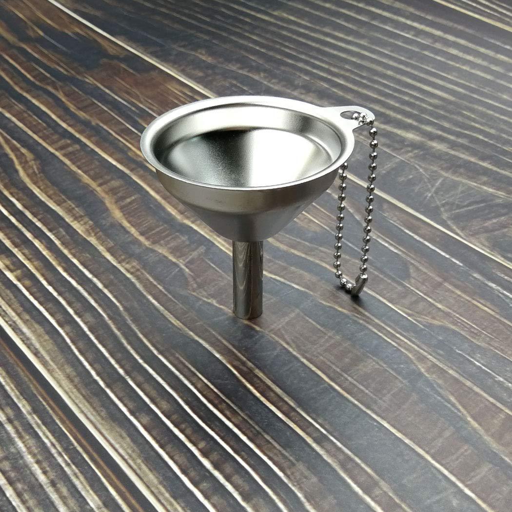 Mini embudo de cocina acero inoxidable 304 5.5cm con cadena