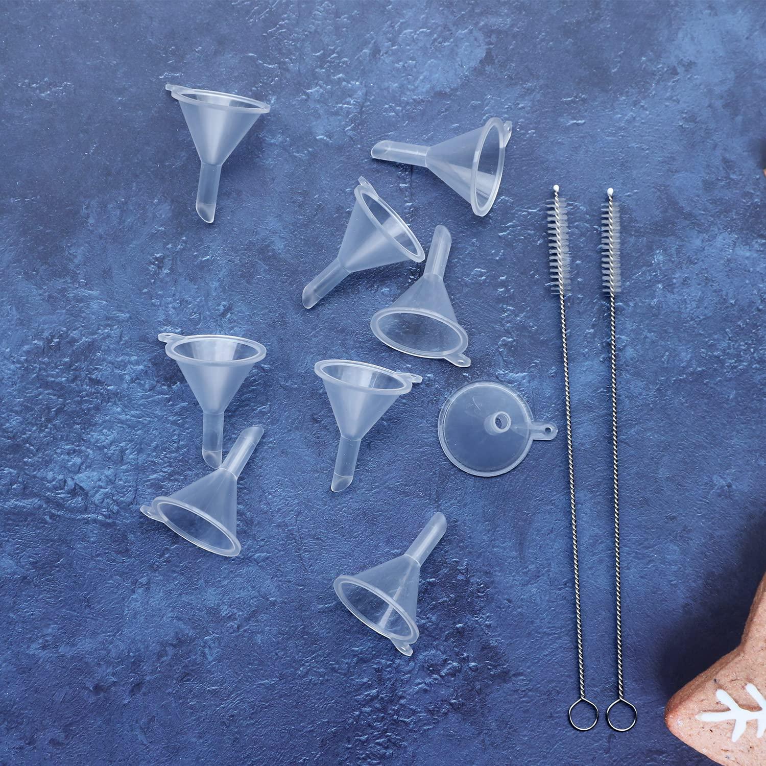 30 Embudos de Plástico Mini Agidea para Llenar Botellas