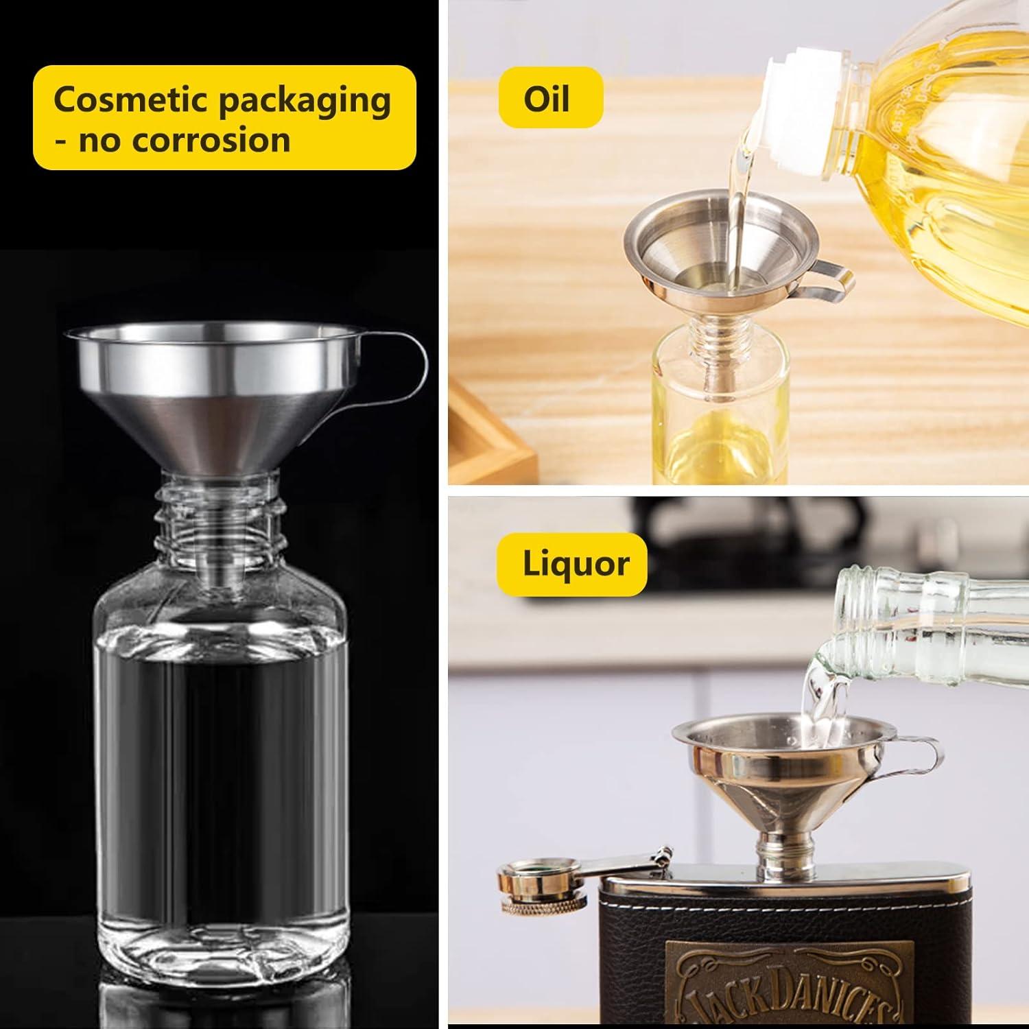 Juego de 3 Embudos de Acero Inoxidable Yokudo para Cocina