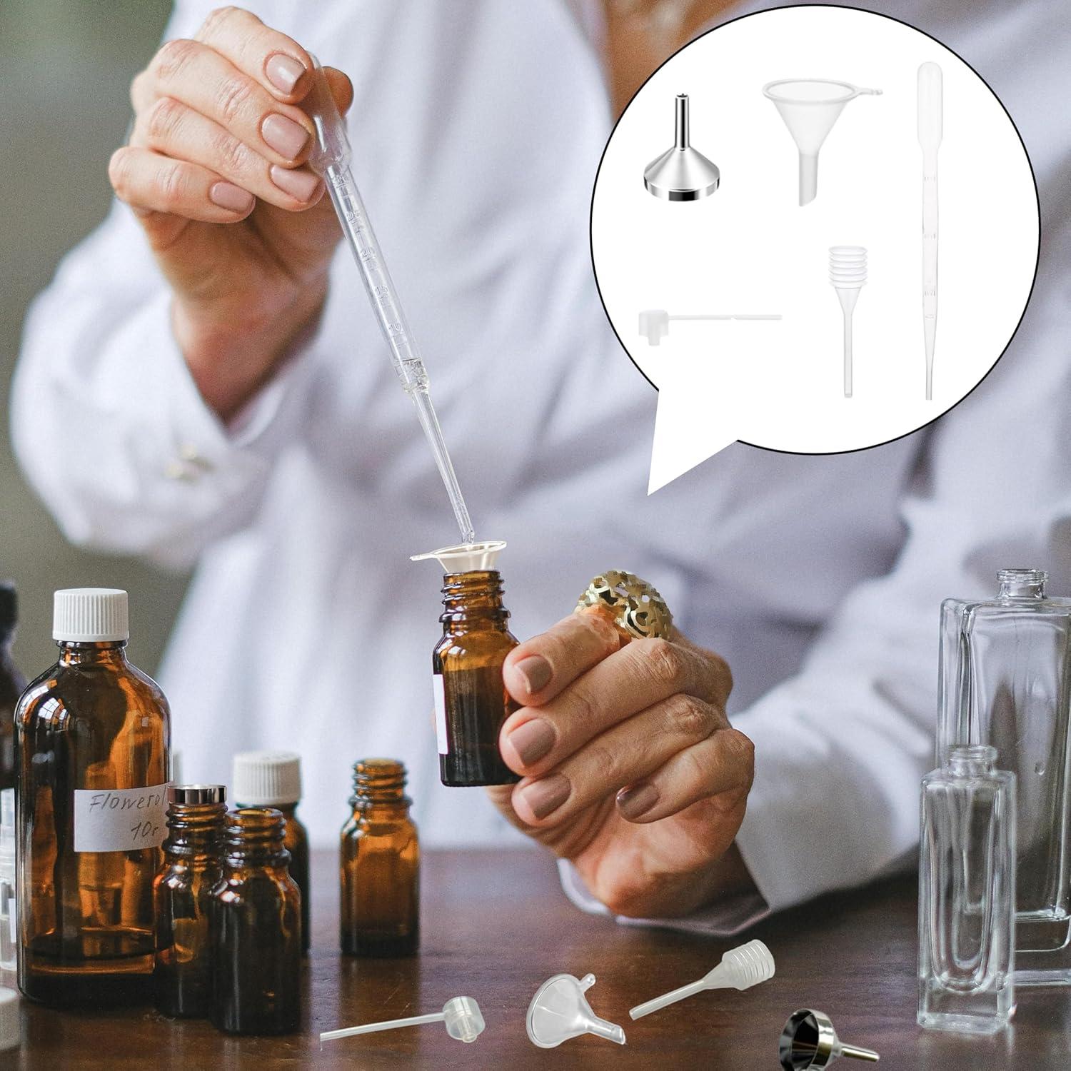 Juego de 10 Mini Embudos de Aluminio y Plástico Xnovies