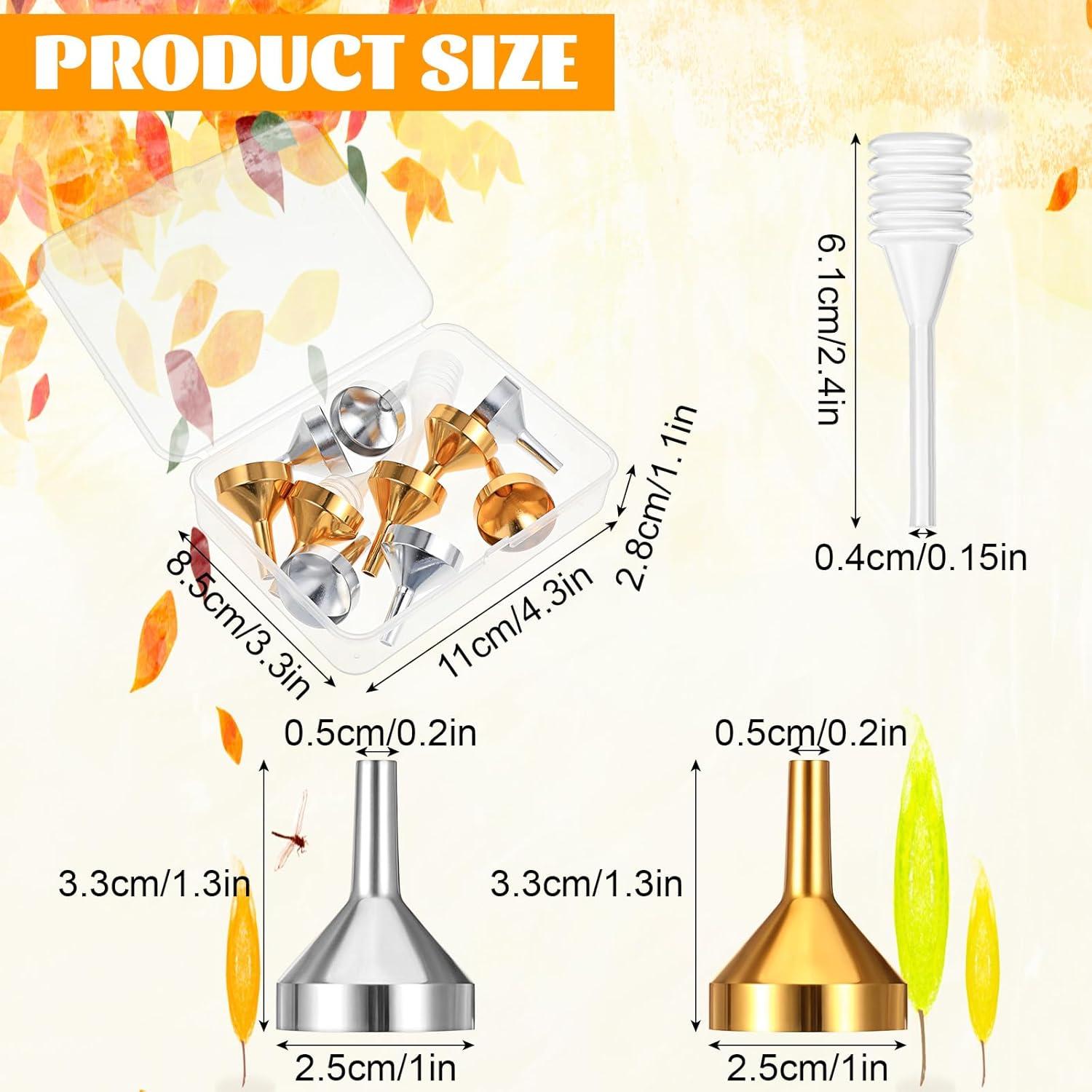 Set de 10 Mini Embudos Metálicos CIATBYYJ para Llenar Botellas