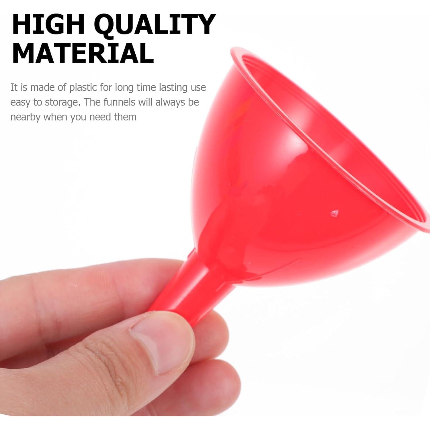 50 Mini Embudos de Plástico TOVINANNA para Botellas 6.5cm