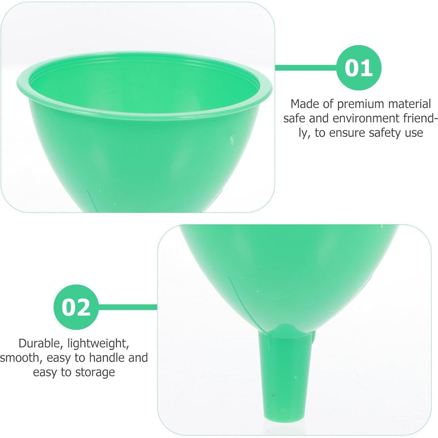 50 Mini Embudos de Plástico TOVINANNA para Botellas 6.5cm