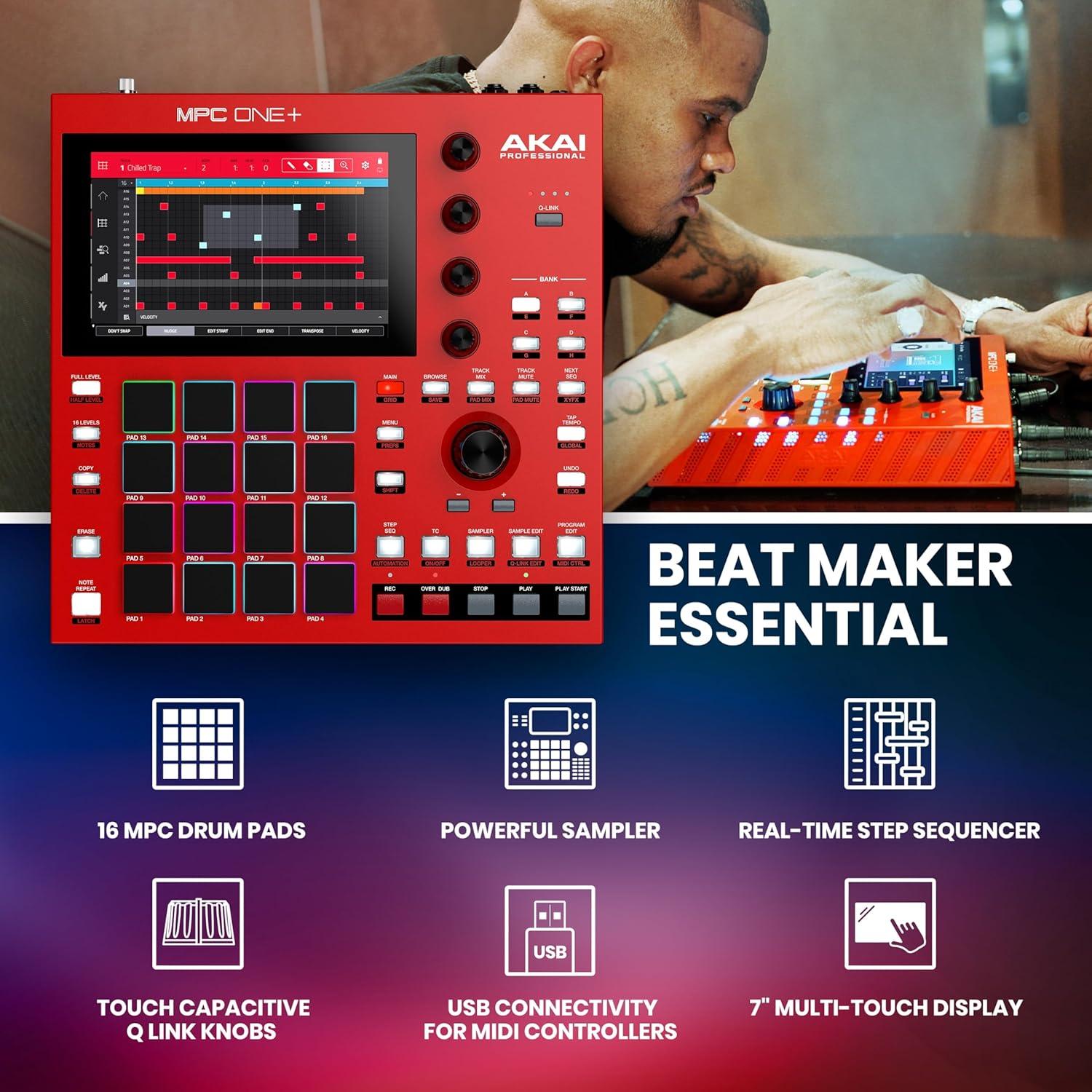 Akai Professional MPC One+ Máquina de Ritmos con WiFi y Bluetooth