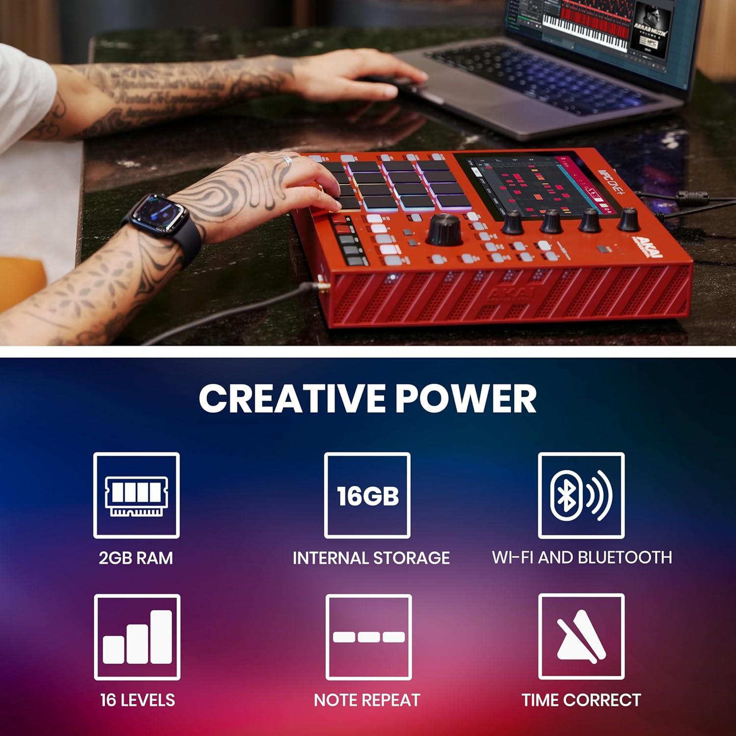 Akai Professional MPC One+ Máquina de Ritmos con WiFi y Bluetooth