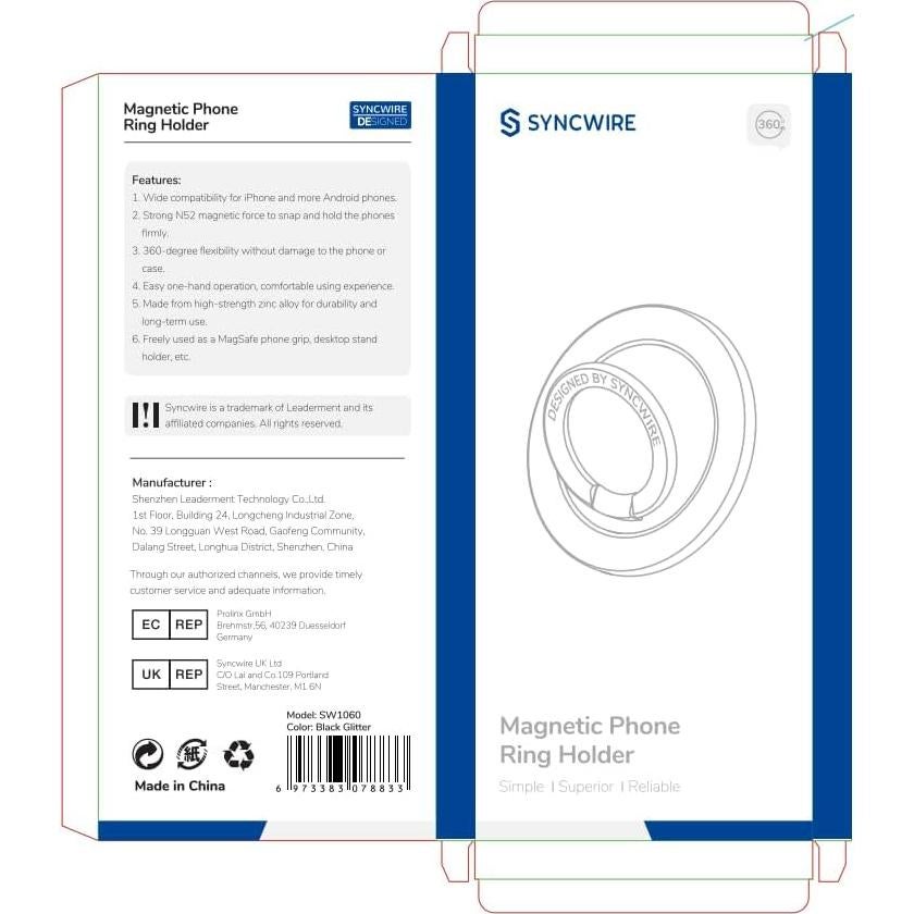 Soporte Magnético Syncwire para Teléfono MagSafe - Negro