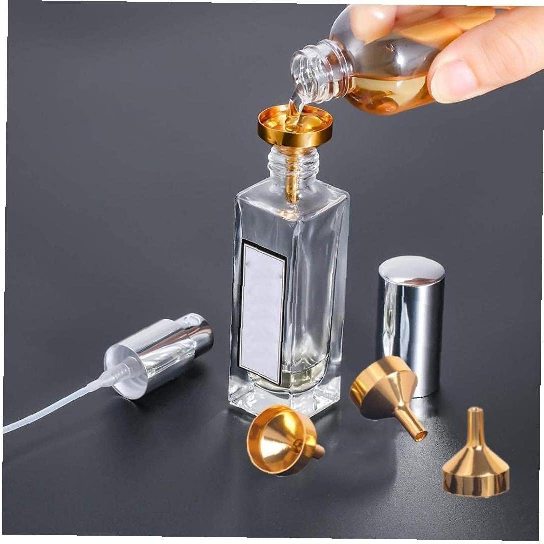 Set de 6 Embudos Metálicos Dorados Zhuluck para Cocina