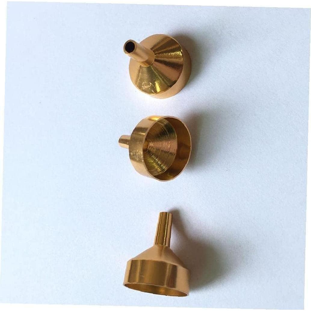 Set de 6 Embudos Metálicos Dorados Zhuluck para Cocina